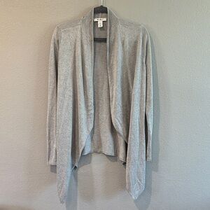White House Black Market Light Gray Cardigan